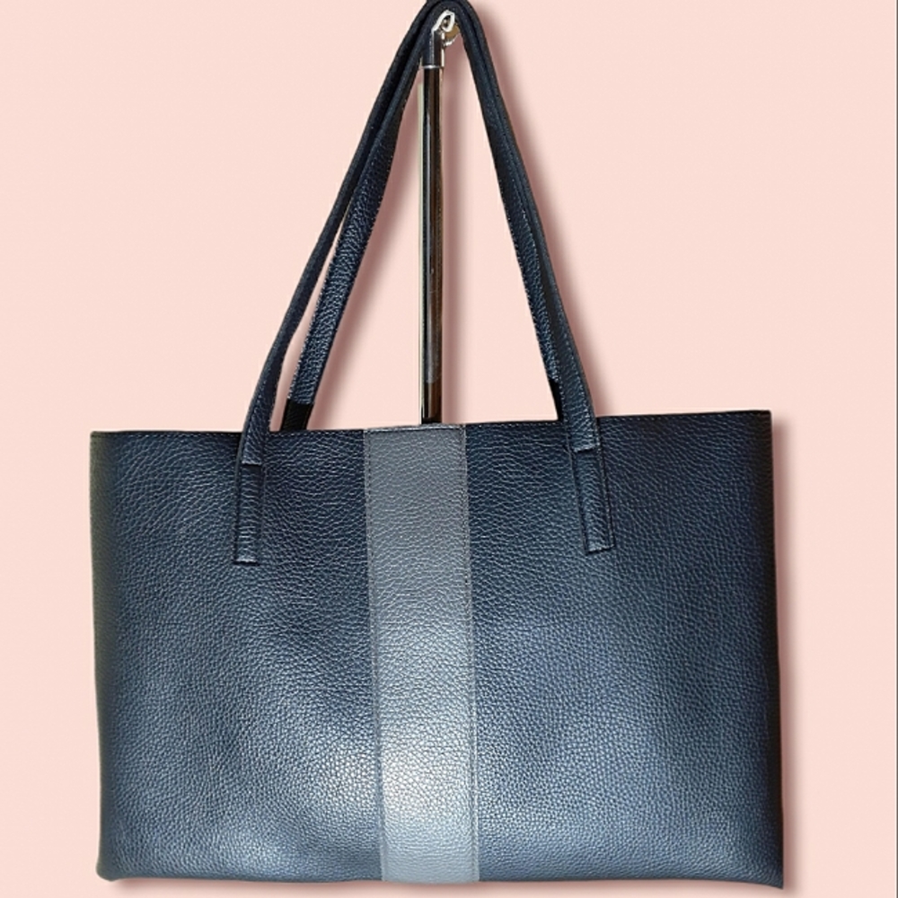 Vince Camuto Black and Grey Tote